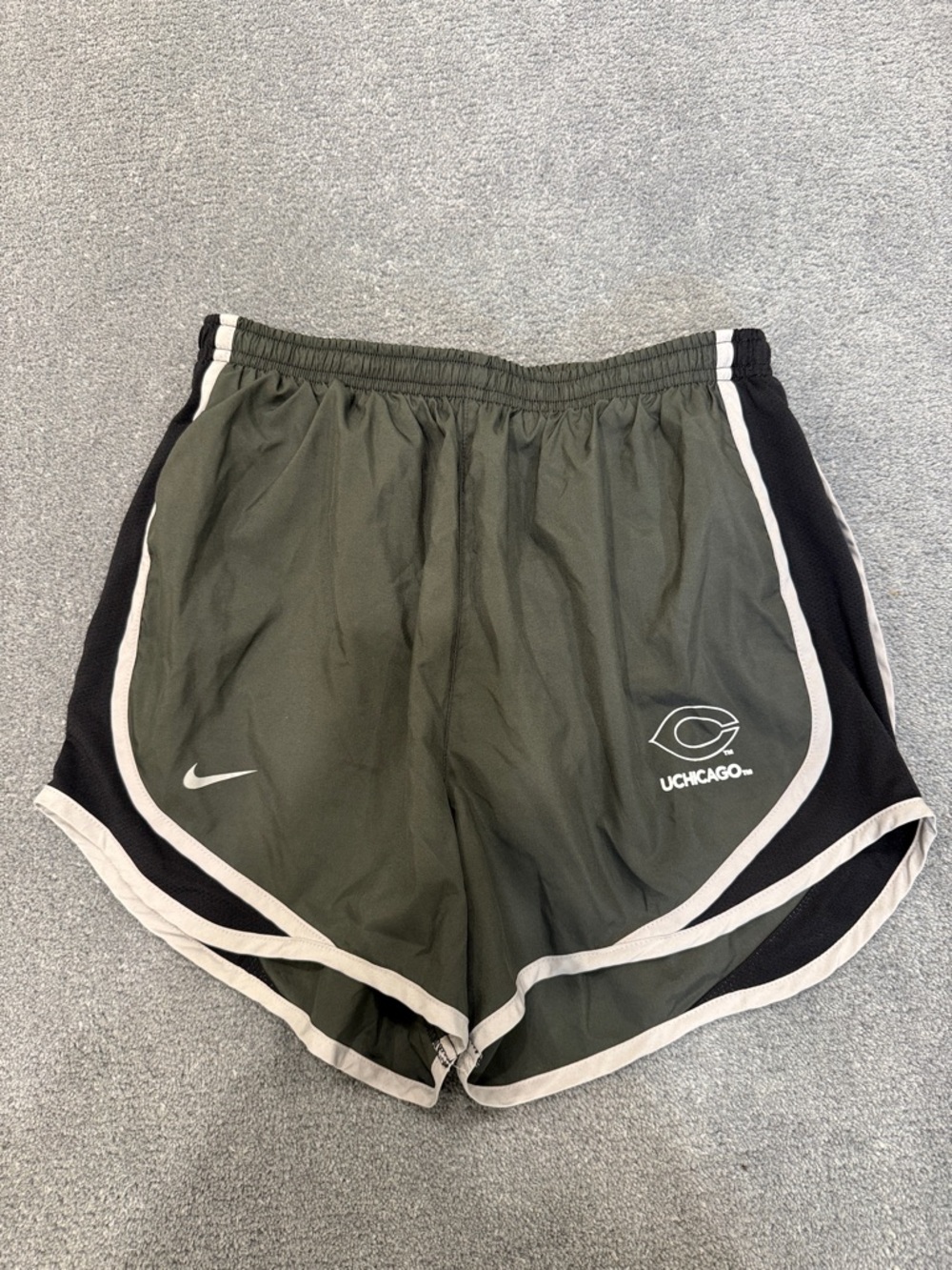 Nike Dryfit UChicago Grey and Black Women's Athletic Shorts